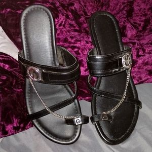 Gbg Los Angeles Women's Shoes Gbg Los Angeles Leavi Chain Slide Sandal